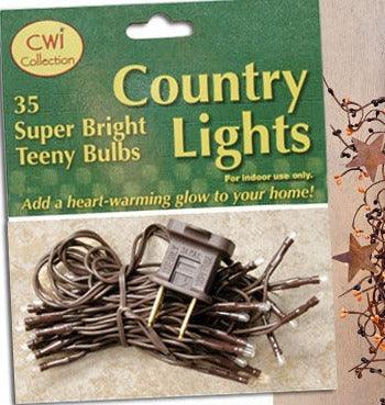 Teeny Lights, Brown Cord, 35ct - The Fox Decor